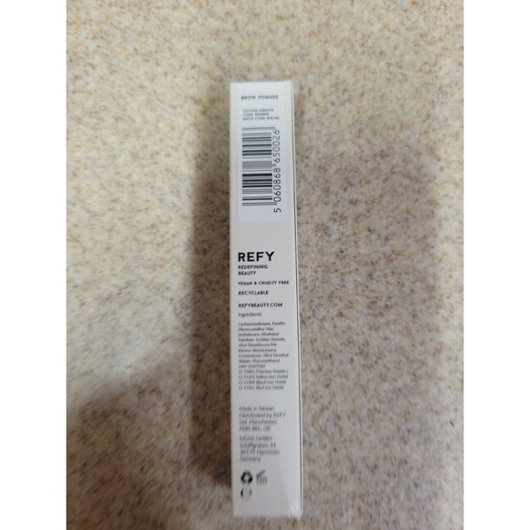 REFY BROW POMADE in MEDIUM 1.5g/.05oz Full Size NEW IN BOX Vegan - Picture 2 of 5